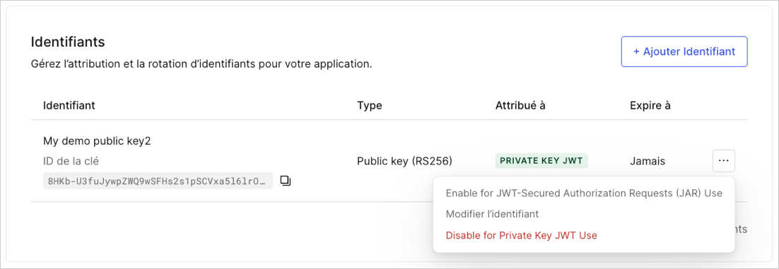 Dashboard - Applications - Application Settings - Credentials - update expiry date