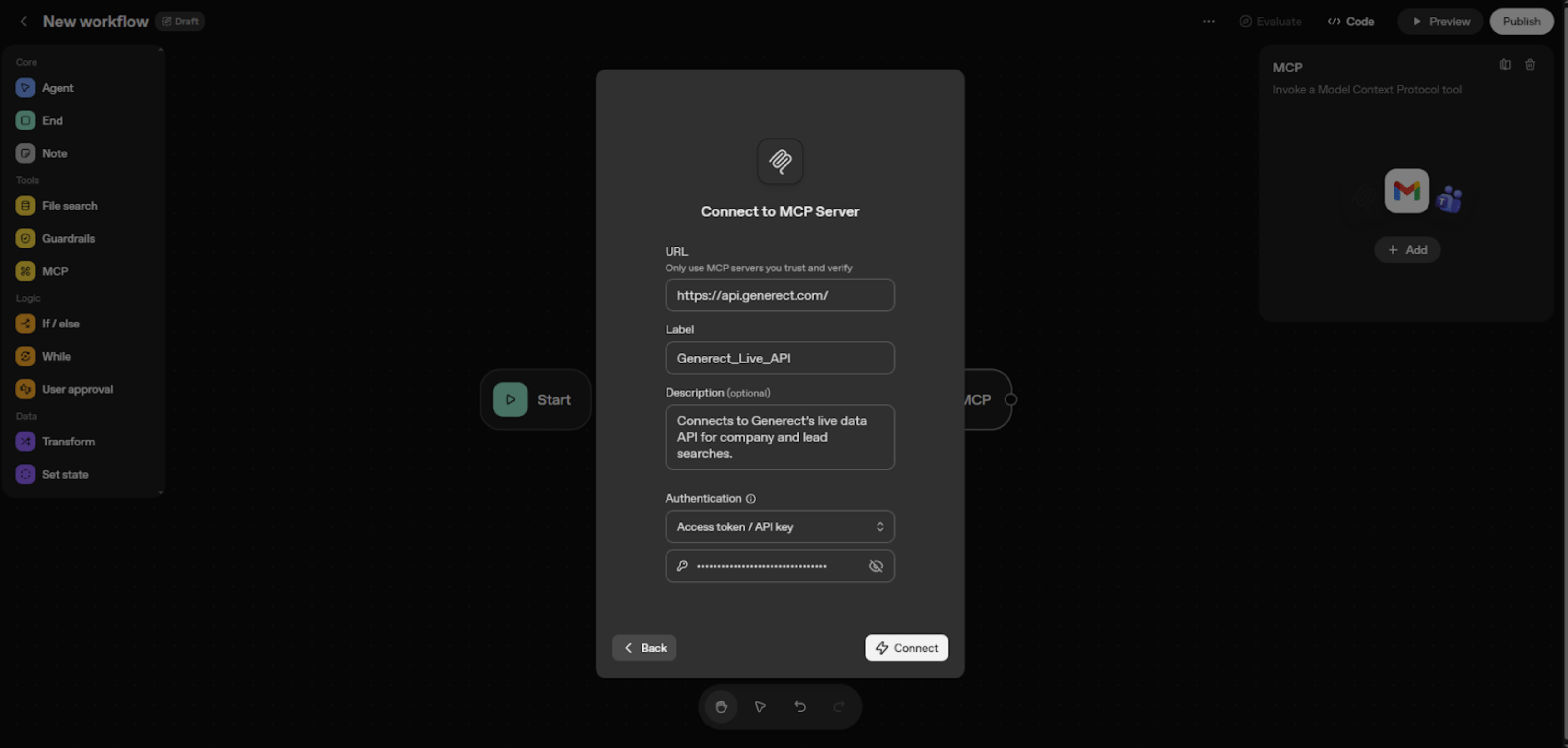 Agent builder step 3
