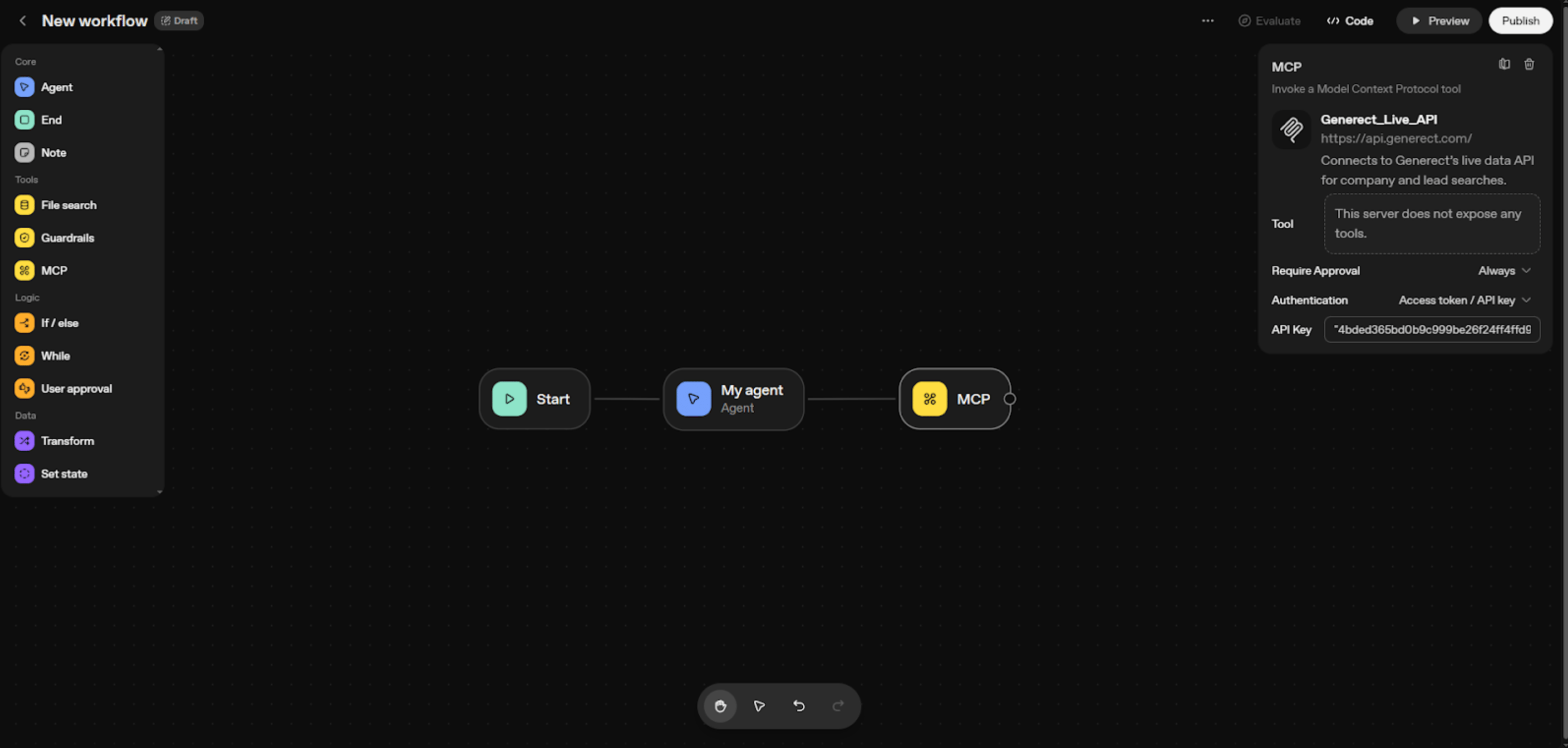 Agent builder step 4.4