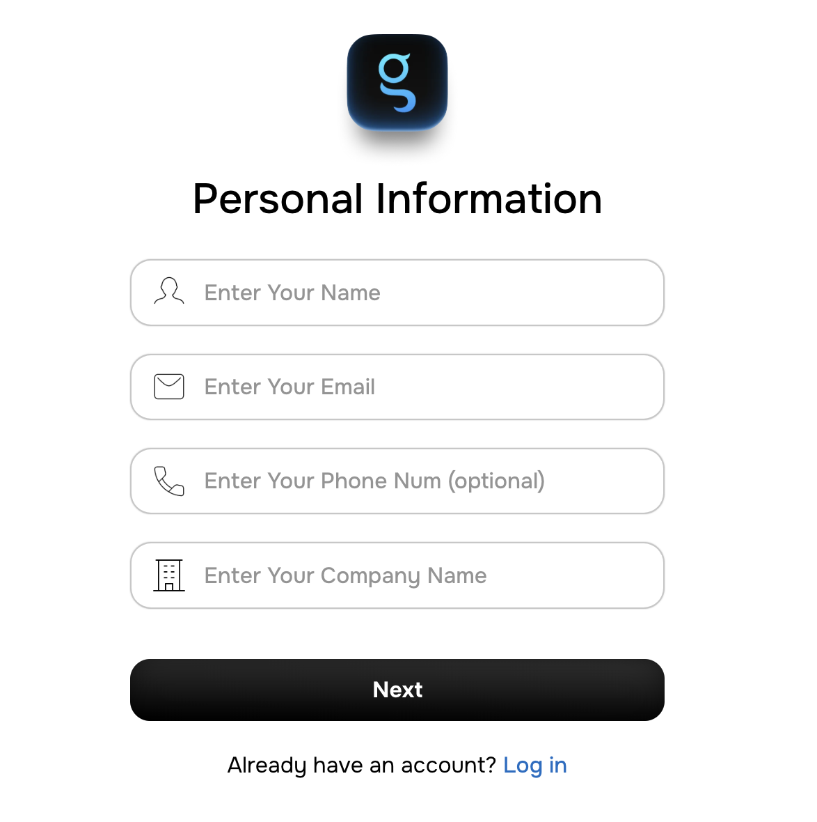 Signup Form - Personal Information