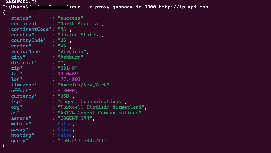Response in CMD