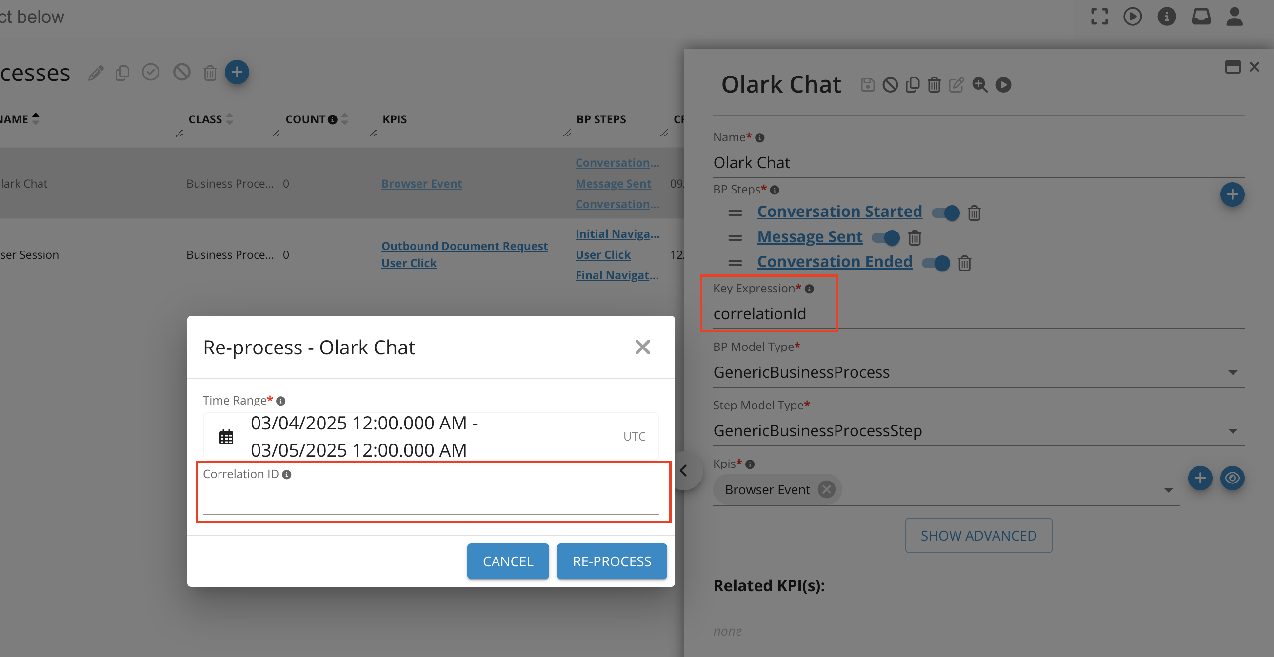2025.1 Release Notes: BP Re-Process Dialog