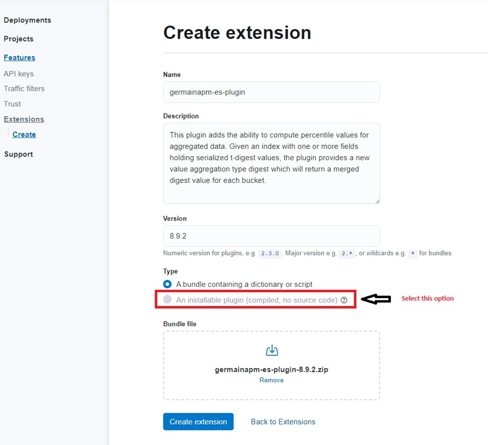 Elasticsearch On Cloud: Upload the Plugin to Elasticsearch Cloud, image 3