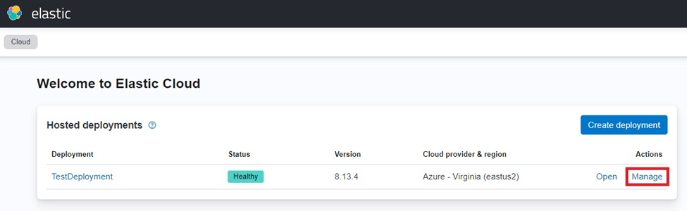 Elasticsearch On Cloud: Enable the Extension