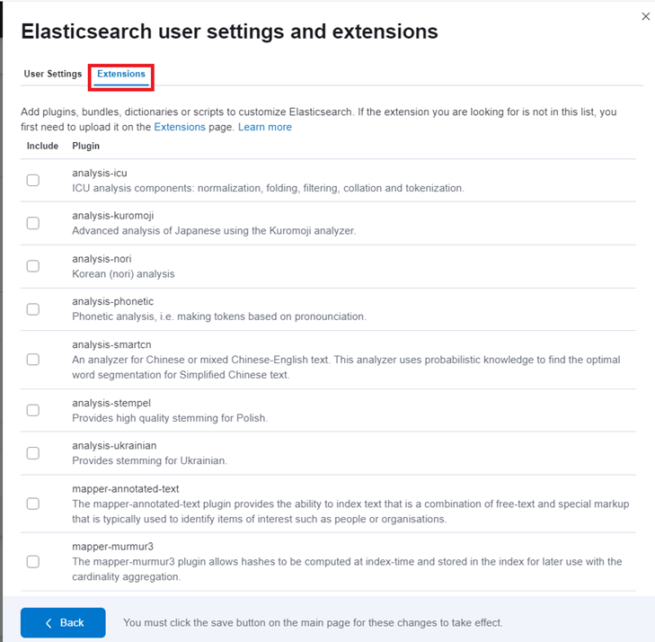 Elasticsearch On Cloud: Enable the Extension, image 4