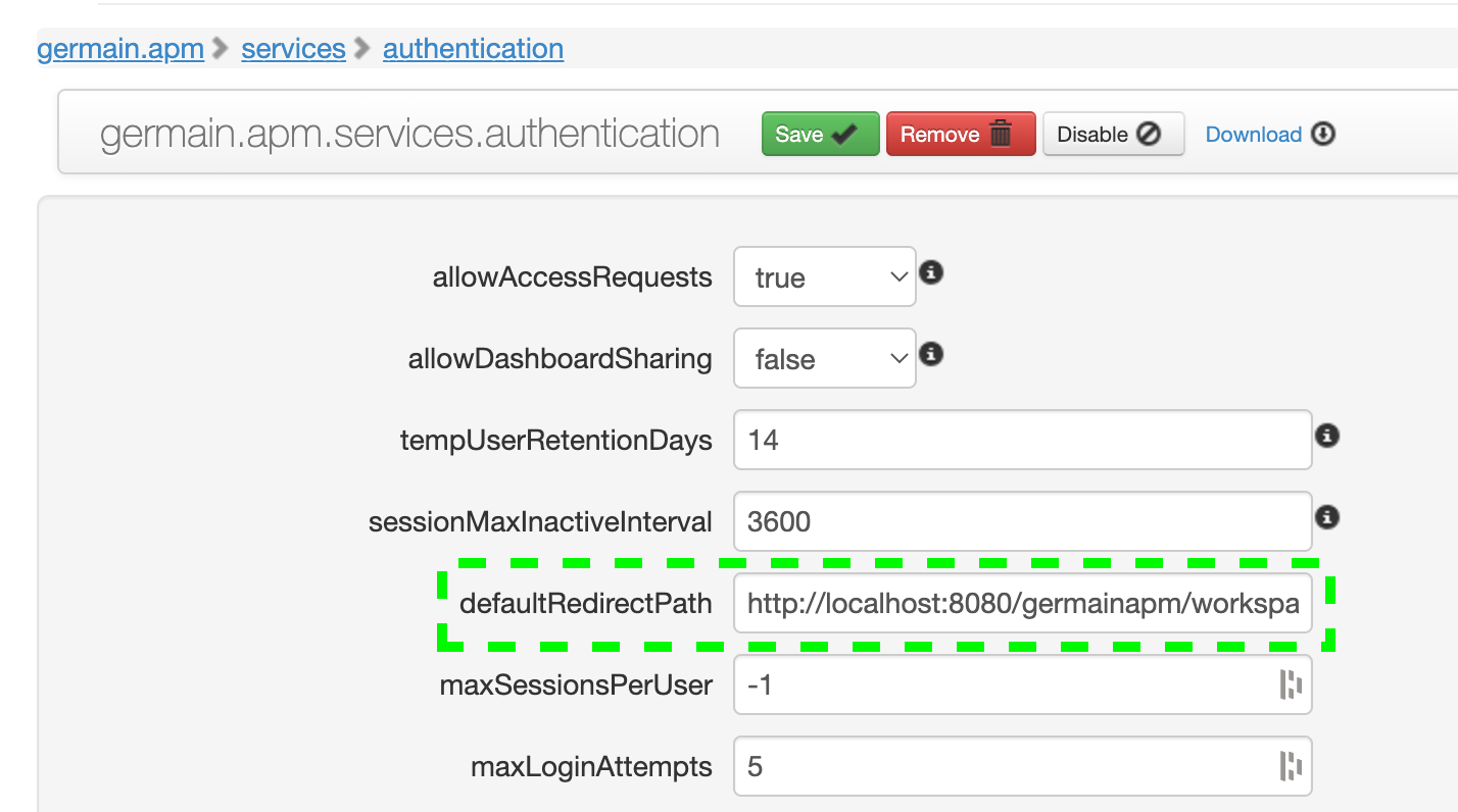 PingID User Management: Set the Default Redirect Path