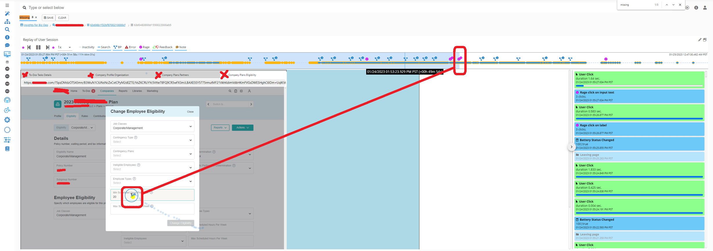 Productivity losses at HR Solution Provider: We also discovered that the internal Web App was sometimes at fault. An unresponsive portion of