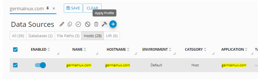 Profiles: Monitoring and Automation Sets: Apply the Profile to a Host, image 2
