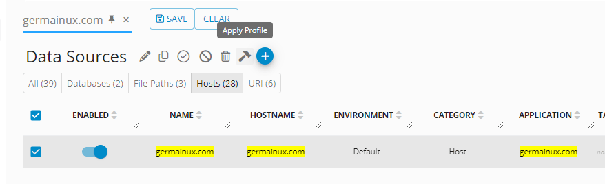 Profiles: Monitoring and Automation Sets: Apply the Profile to a Host, image 2