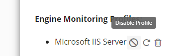 Profiles: Monitoring and Automation Sets: Disable or Reenable a Profile