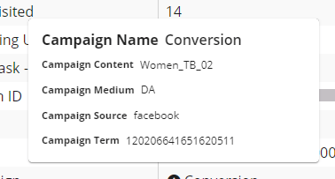 Campaign: Campaign Data and Dimensions