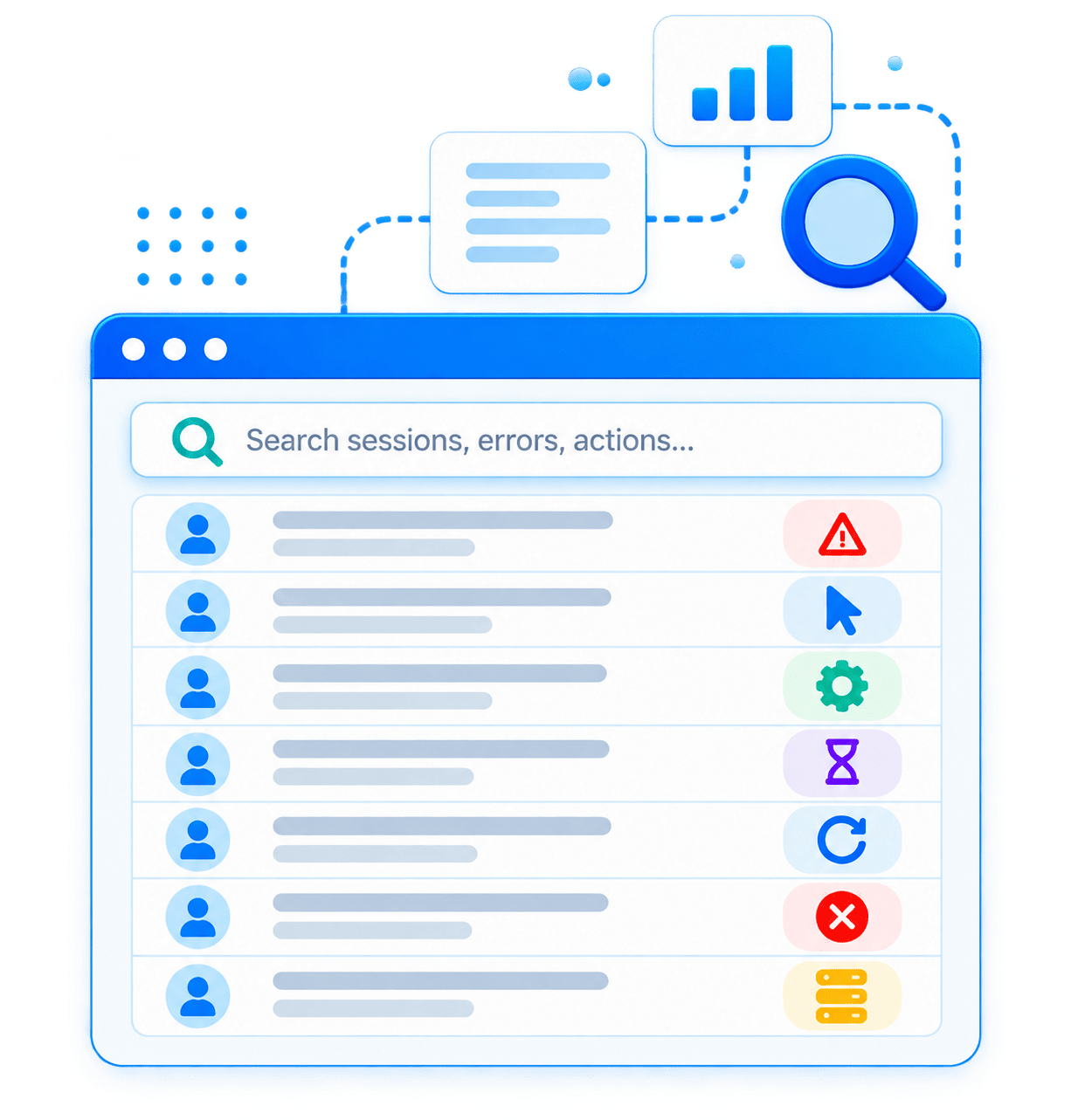 .NET Operational Experience Intelligence: Searchable Sessions and Events