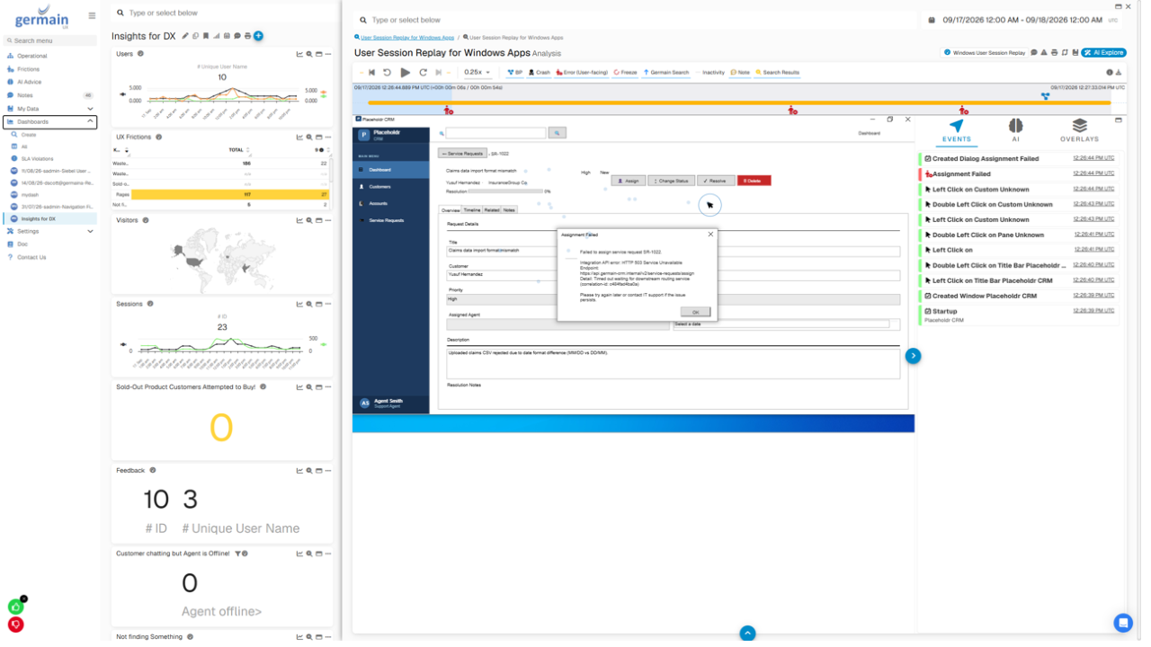Replay of a Real User Session on .NET desktop Application