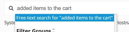 Sentence-based search example