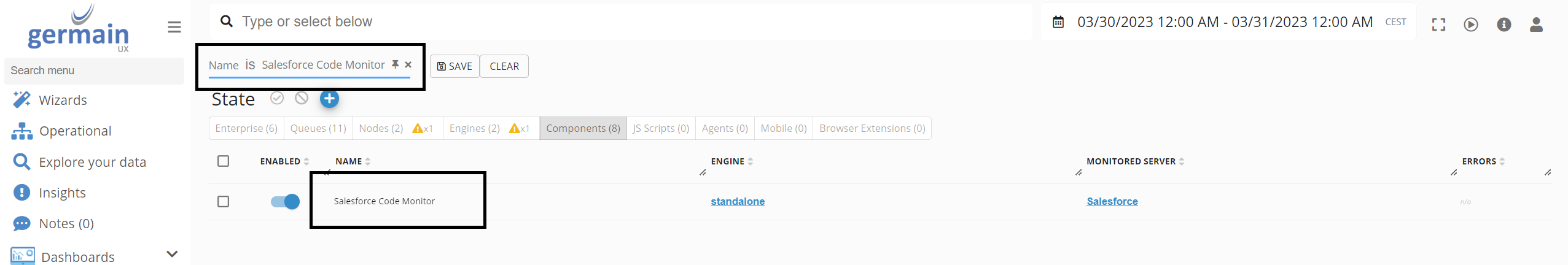 Salesforce Code Monitor