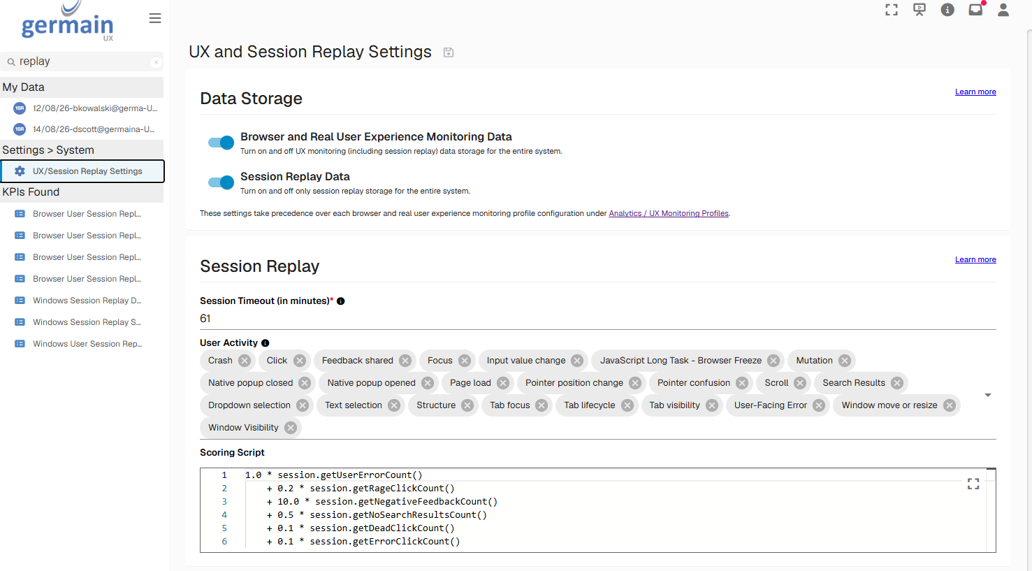 Scoring Configuration for Worst Instance Analysis