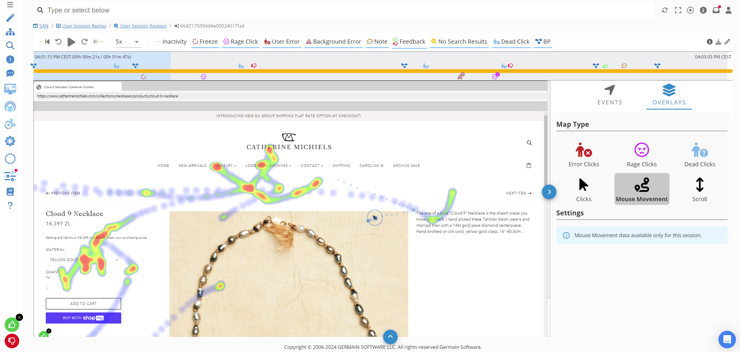 Mouse movement map - GermainUX