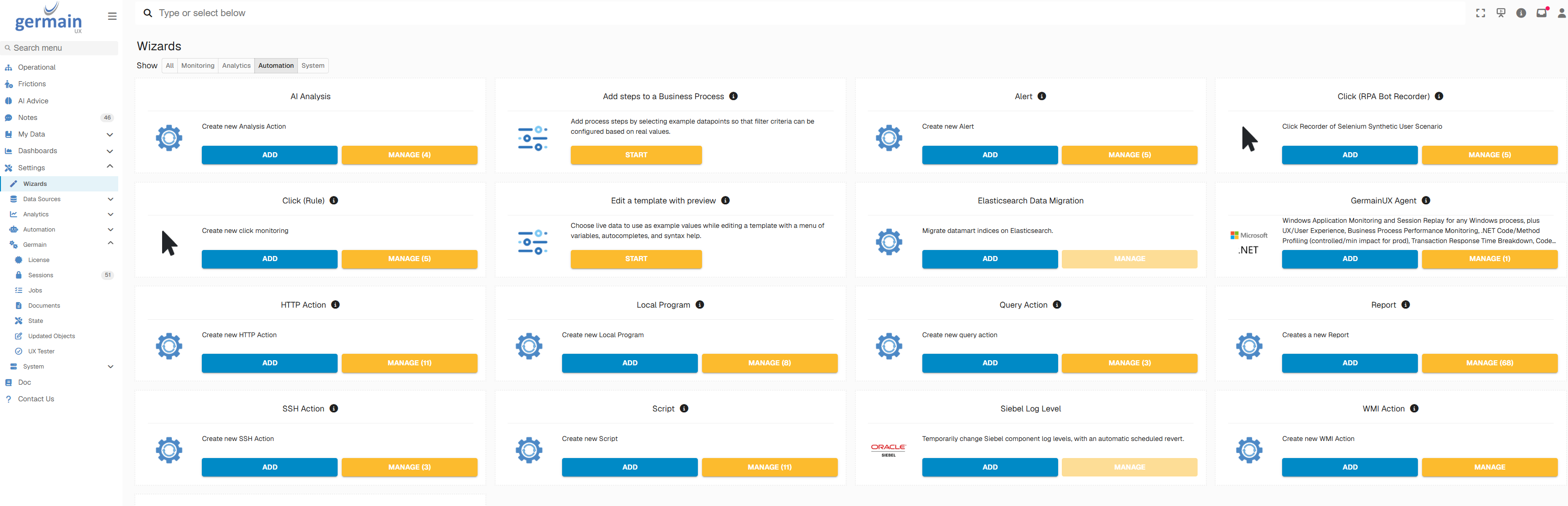 Automated Transaction Config Wizards