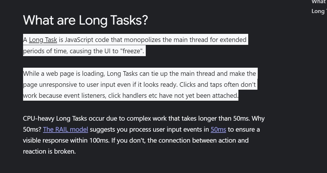 Browser Observability: Browser freezes and JavaScript long tasks