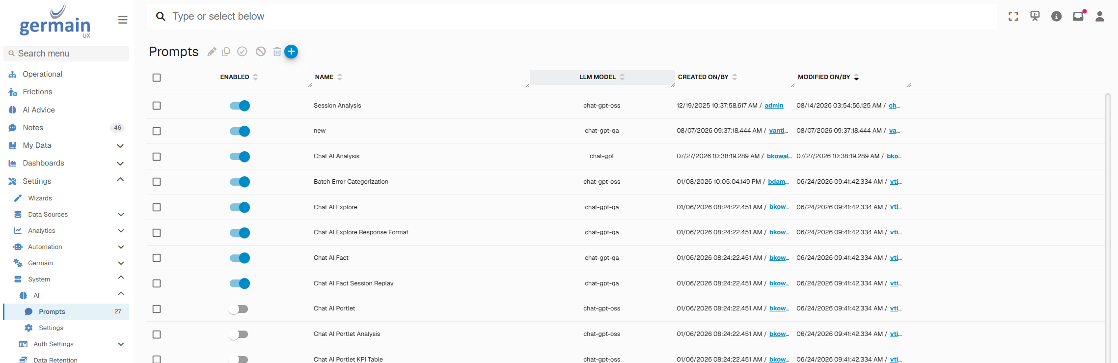 Configure AI Services & Prompts (Automated Actions): Configuration Overview