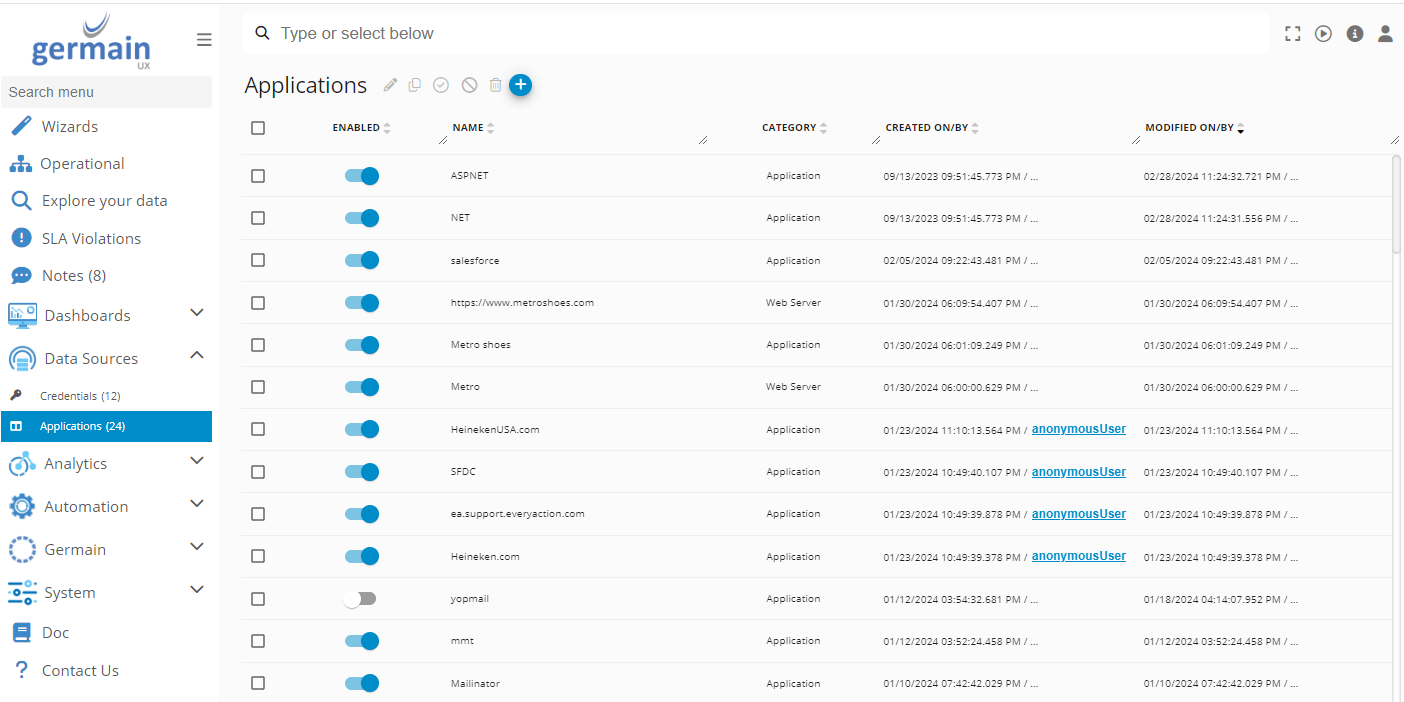 Configure Analytics, Automation, Dashboard and Report for GoLang: Verify the monitored application, image 2