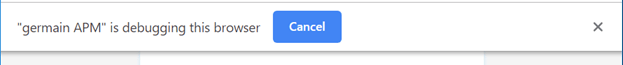 Configure Monitoring for JavaScript: Chrome Extension (Banner on end-user browser)