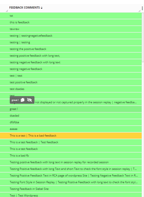 11/30/22 Release Notes: Monitoring & Analytics - User Feedback (at scale), image 3