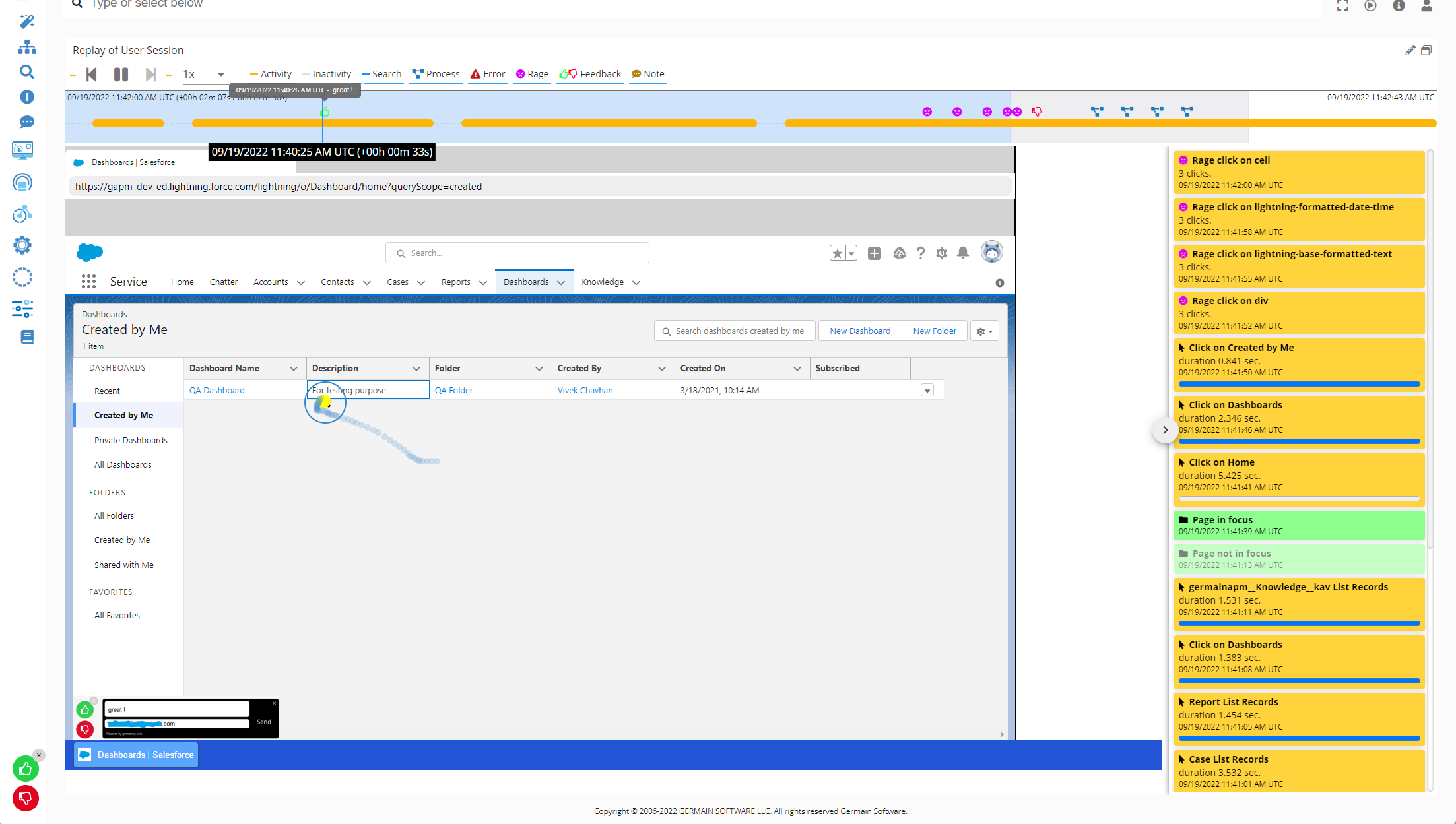 11/30/22 Release Notes: Monitoring & Analytics - User Feedback (at scale), image 4
