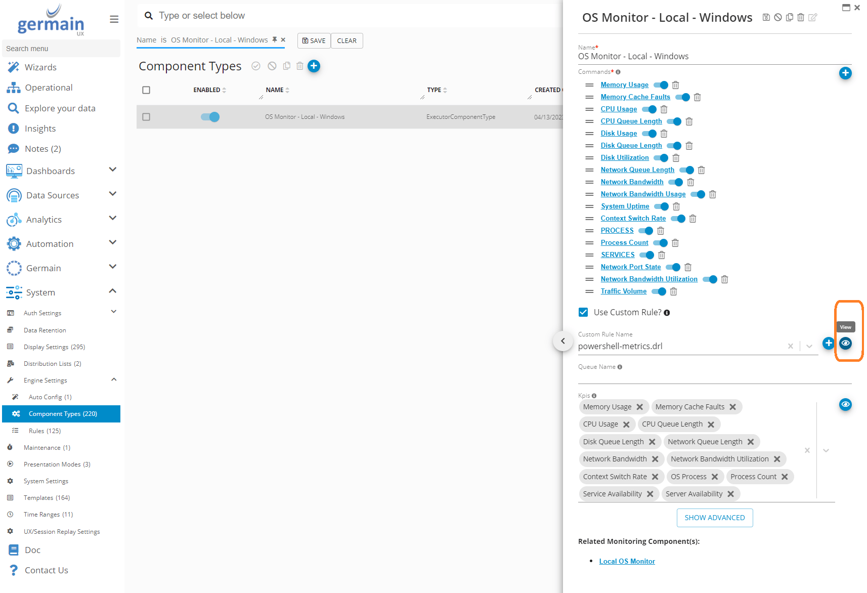 Component Types on GermainUX