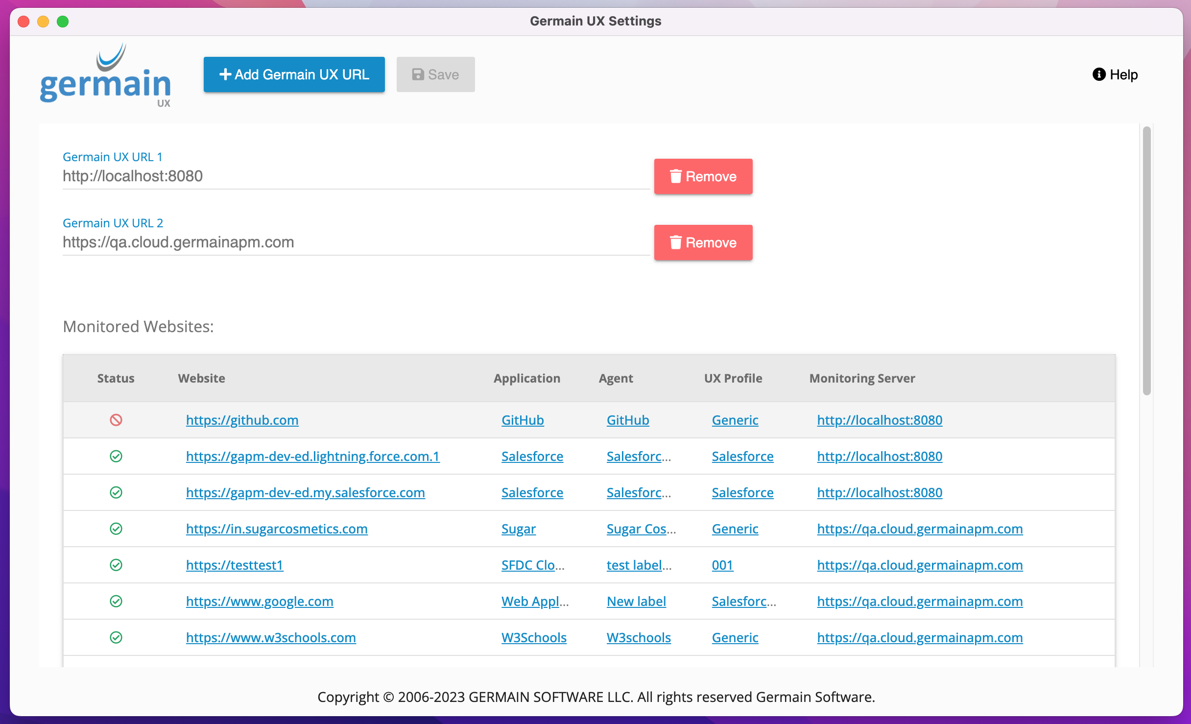 2023.3 Release Notes: Enhancements to GermainUX - RUM Extension for Non-Javascript Injectable Applications (e.g. Salesforce Lightning, Class