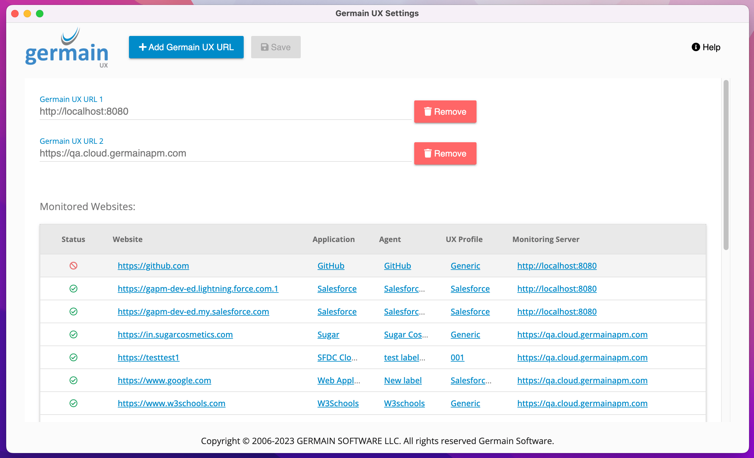 2023.3 Release Notes: Enhancements to GermainUX - RUM Extension for Non-Javascript Injectable Applications (e.g. Salesforce Lightning, Class