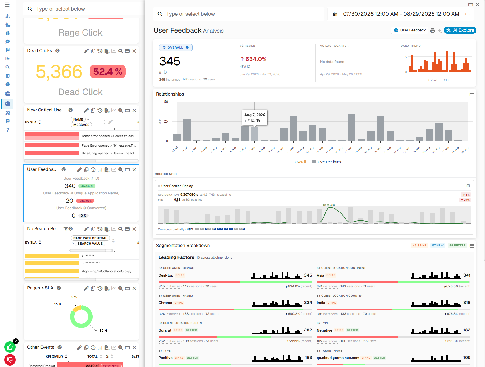 Segmentation for Feedback