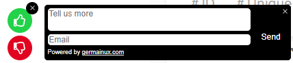 Feedback Popup