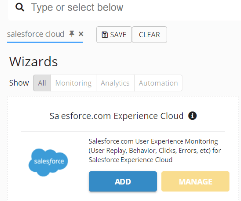 User Monitoring for Salesforce Experience Cloud (configure): Initial configuration