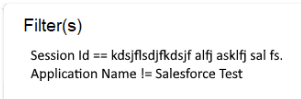 Filter Tooltip