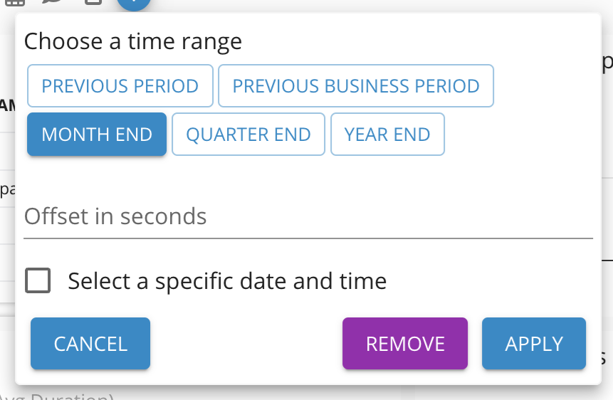 Choose a Period to Compare with