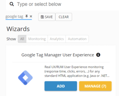 Deploy RUM JS (Google Tag Manager): 1. Configure the application in GermainUX