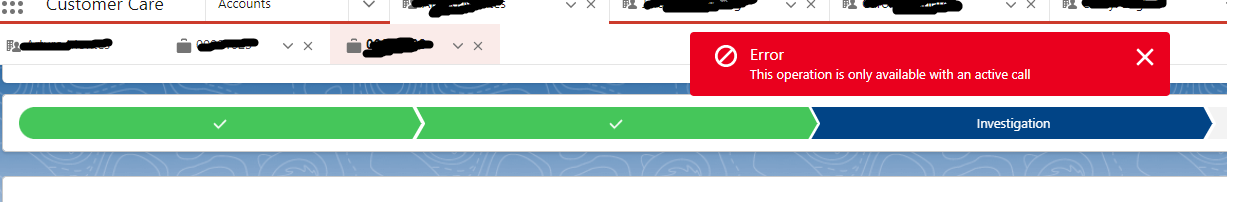 Salesforce Modeless Toast Request detected by GermainUX