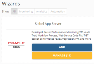Application Monitoring for Oracle Siebel CRM (Configure): Add the Siebel Application Server