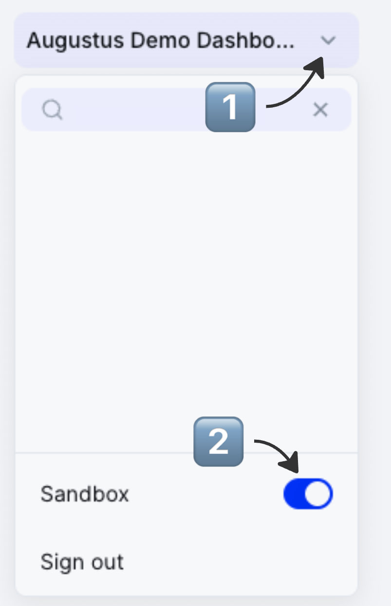 Sandbox Mode Selector