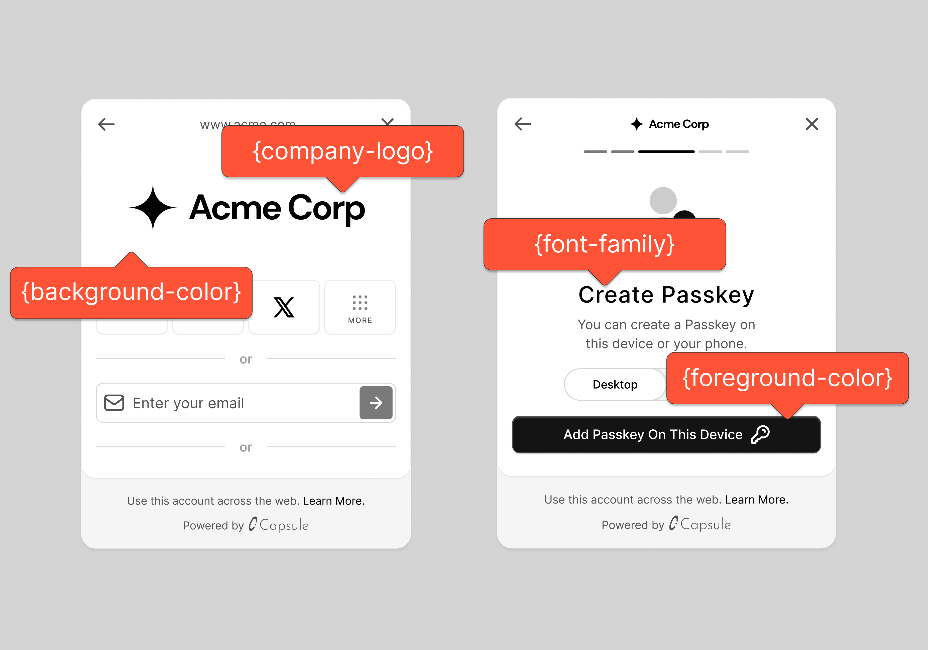 Para Modal Customization