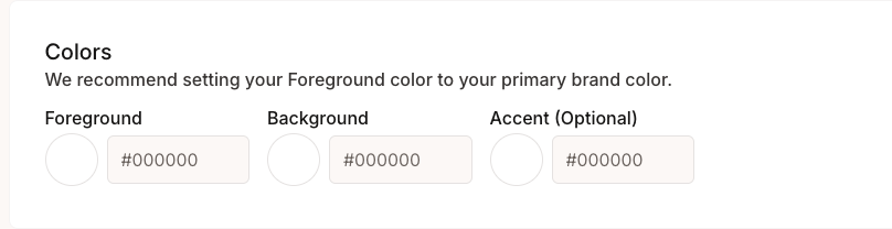Developer Portal Brand Colors Configuration