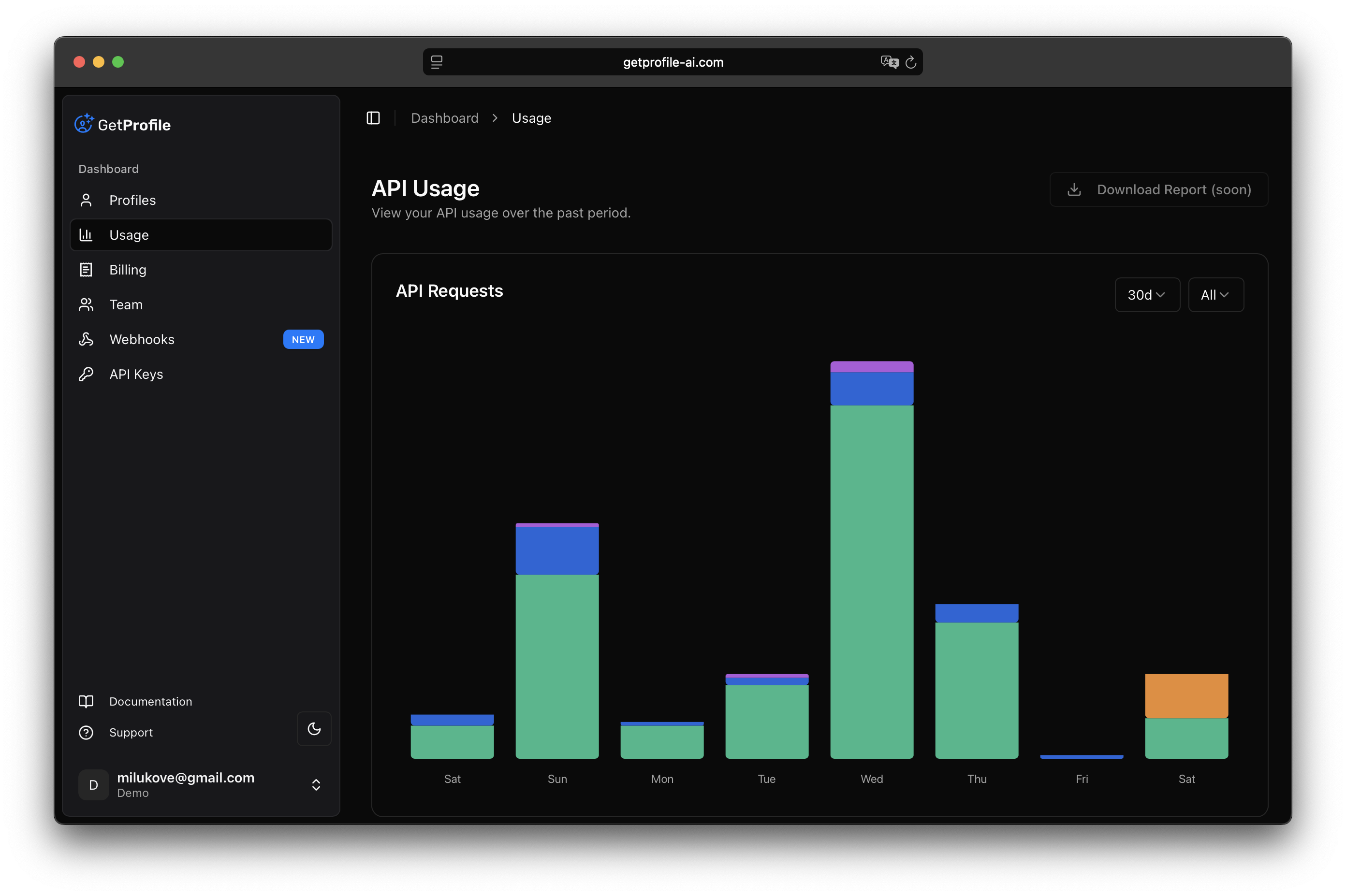 GetProfile Usage Insights