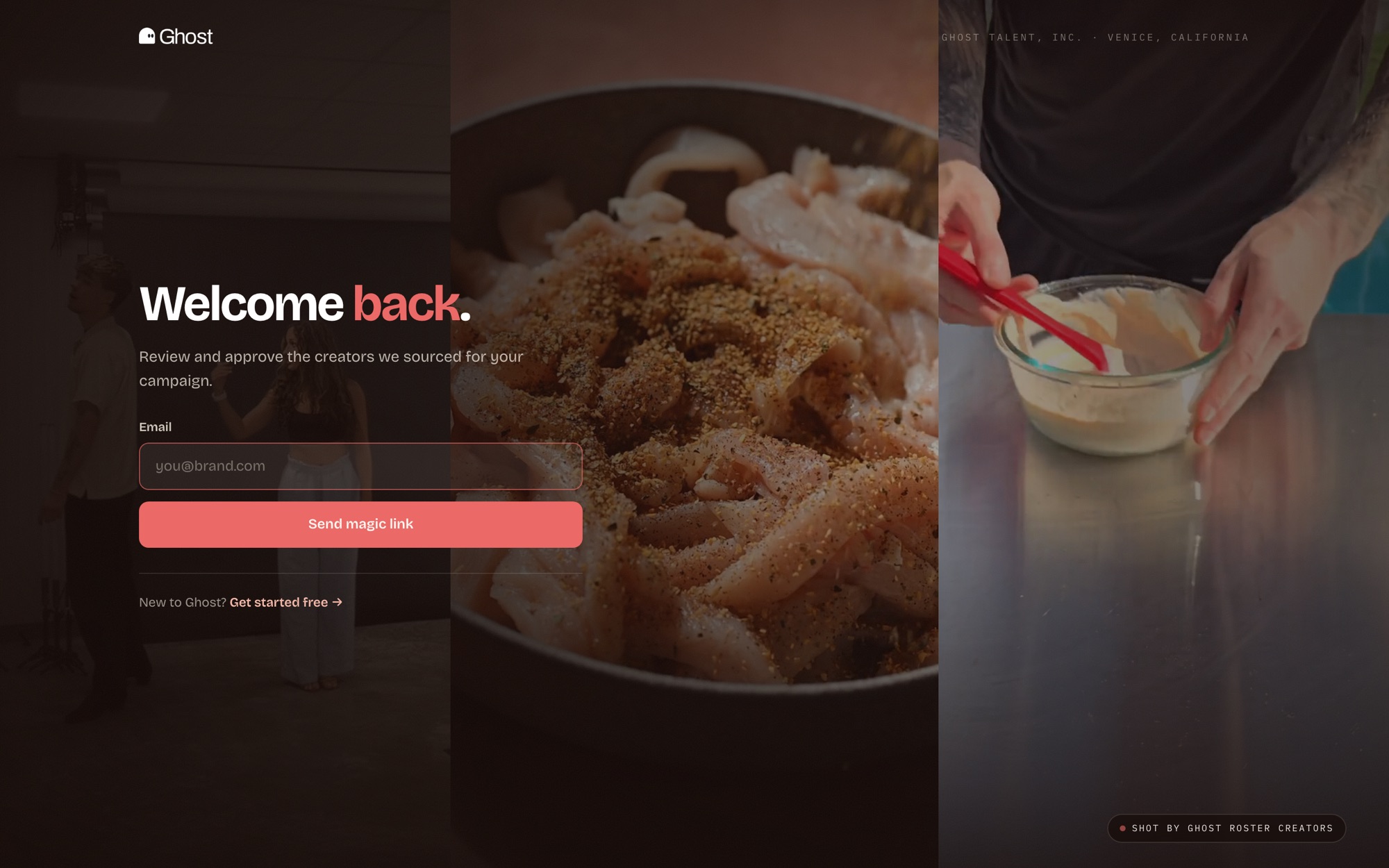 Brand portal sign-in page