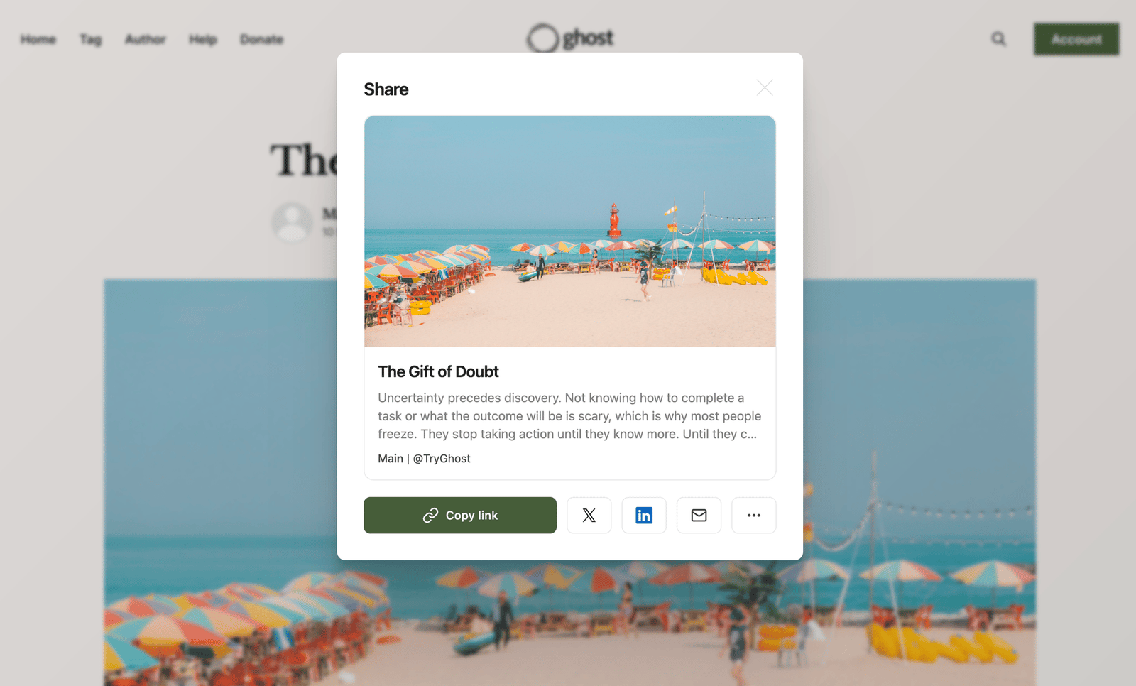 Native Share Buttons