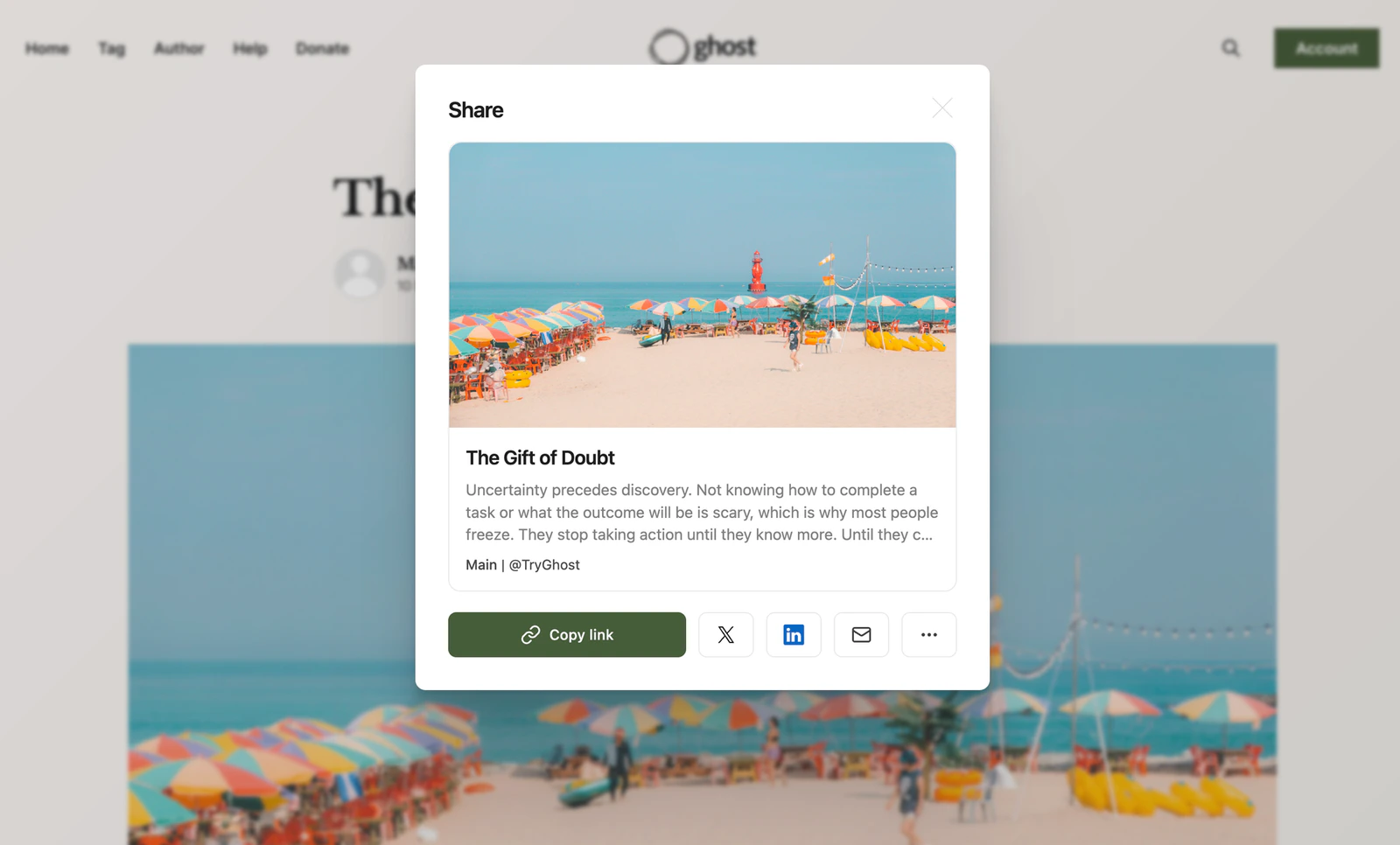 Native Share Buttons