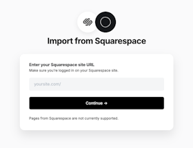 Squarespace Step 1