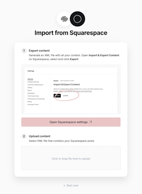 Squarespace Step 2