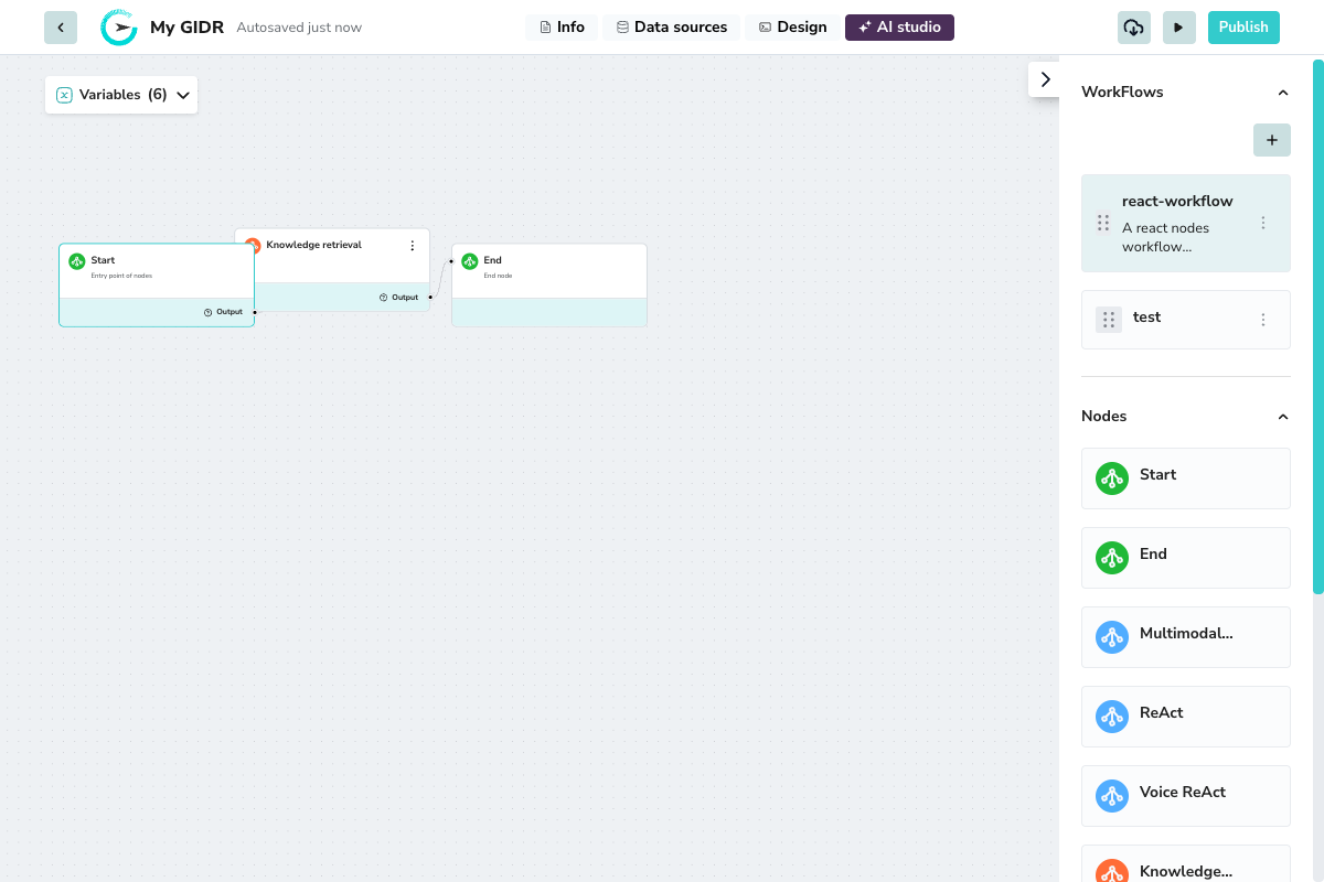 Start and End Nodes in Workflow
