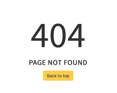 A 404 error shown to a user without access